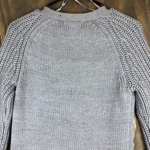 If It Were Me Anthropologie Women Sweater Brown Button Cardigan Wool Blend M - Picture 11 of 14